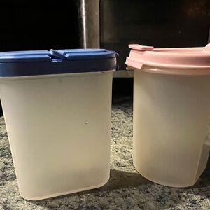 Tupperware Set of Two small Storage Containers vintage